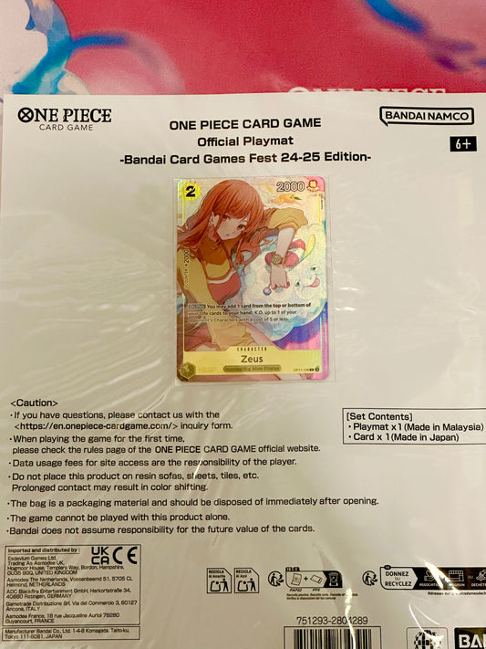 One Piece Bandai Card Games Fest 24-25 Nami Playmat w/ Promo