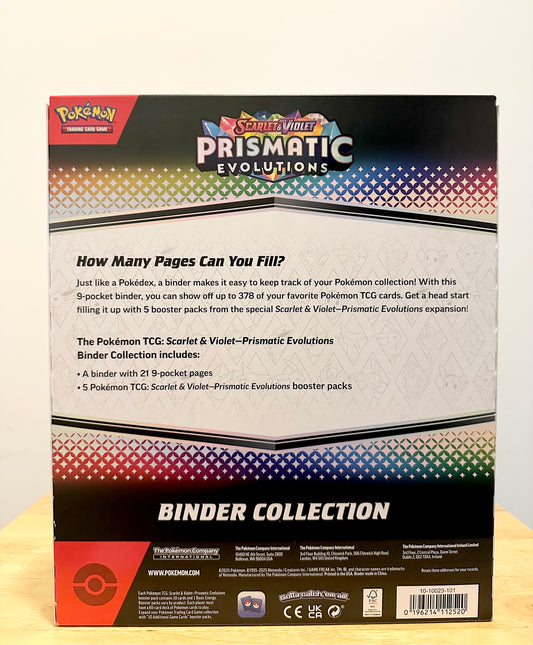 Pokémon Prismatic Evolutions Binder Collection