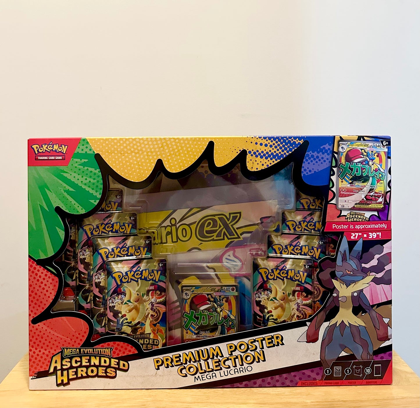 Pokémon ME Ascended Heroes Premium Poster Collection Mega Lucario
