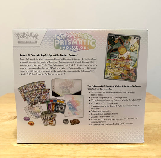 Pokémon SV Prismatic Evolutions Elite Trainer Box