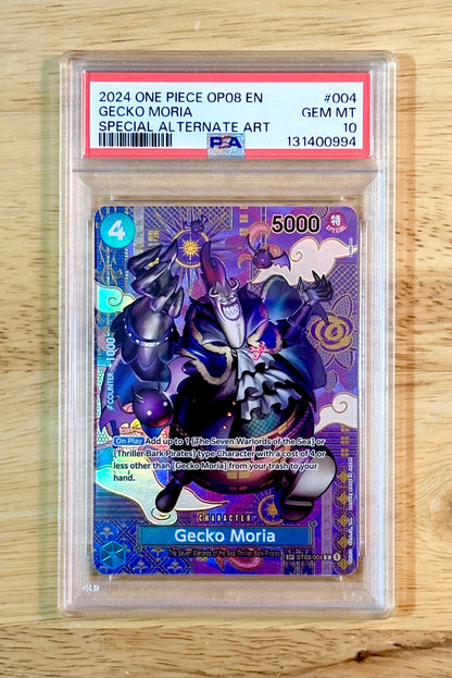 PSA 10 Gecko Moria ST03-004 SP Rare - Two Legends (OP08)
