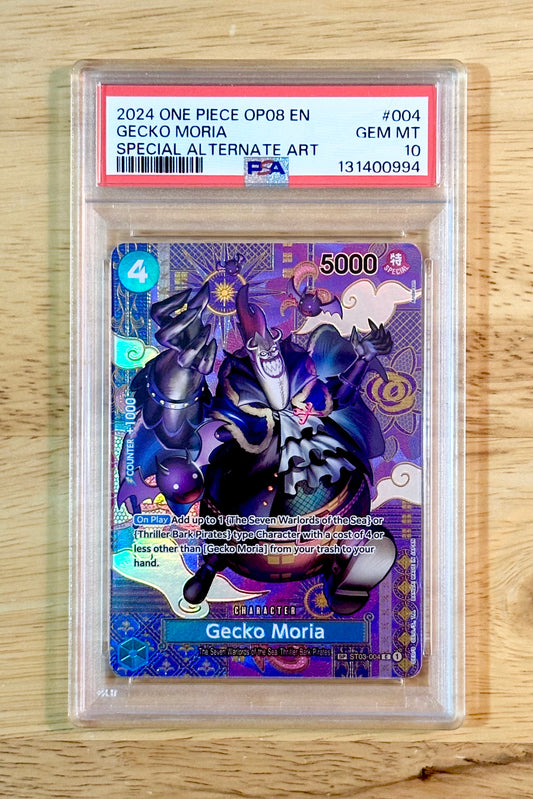 PSA 10 Gecko Moria ST03-004 SP Rare - Two Legends (OP08)