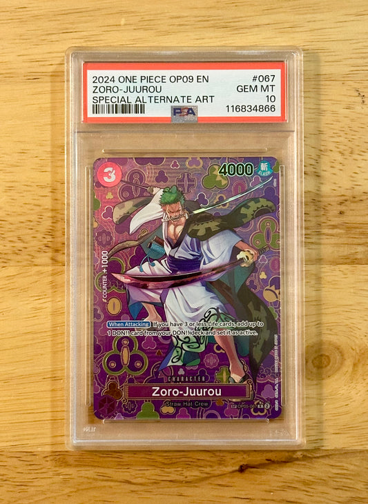 PSA 10 Zoro-Juurou OP05-067 SP Rare - Emperors in the New World (OP09)